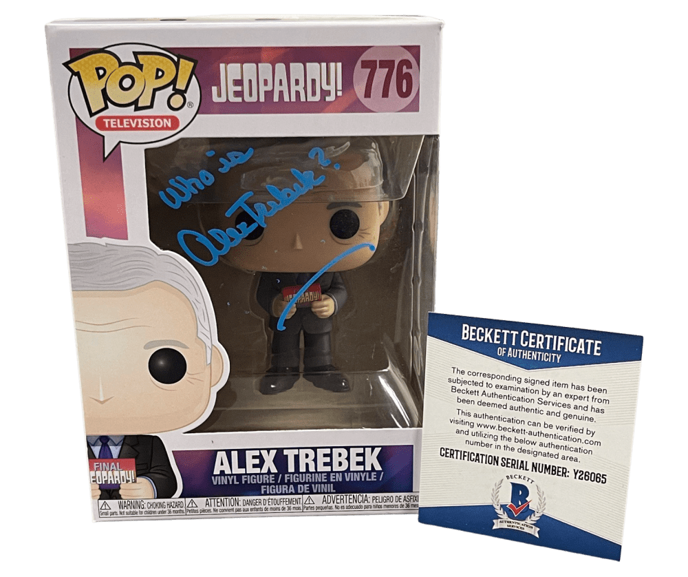 Alex Trebek Authentic Autographed Jeopardy! 776 Funko Pop Figure