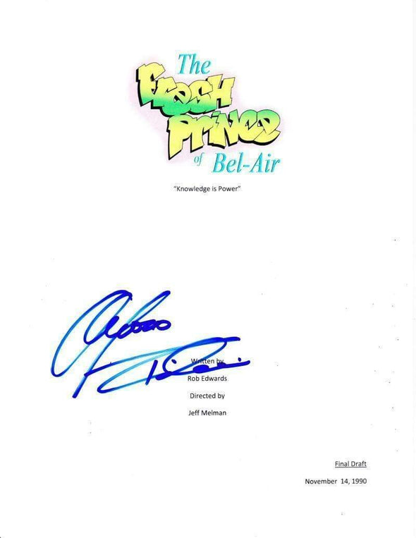 Alfonso Ribeiro Authentic Autographed 'Fresh Prince of Bel Air' Script - Prime Time Signatures - TV & Film