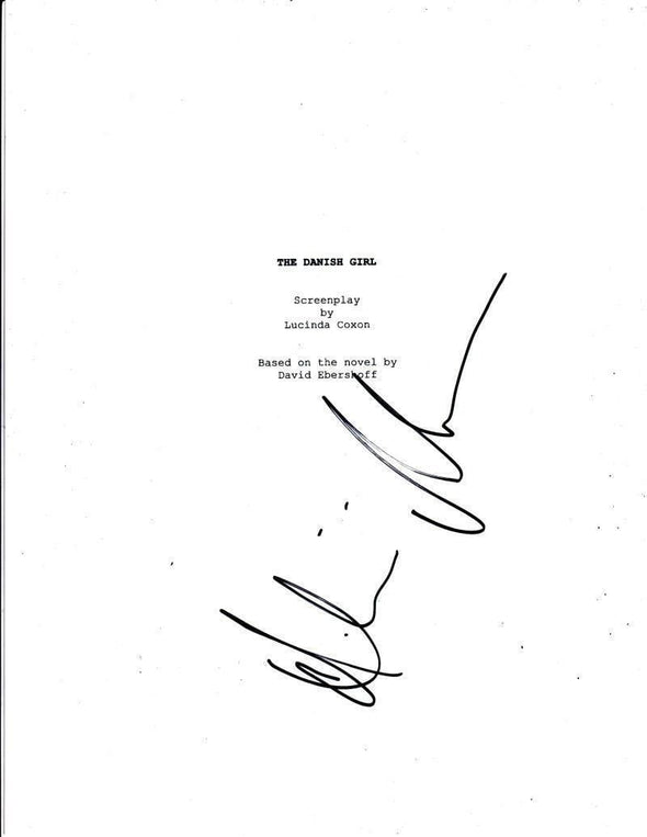 Alicia Vikander Authentic Autographed 'The Danish Girl' Script - Prime Time Signatures - TV & Film