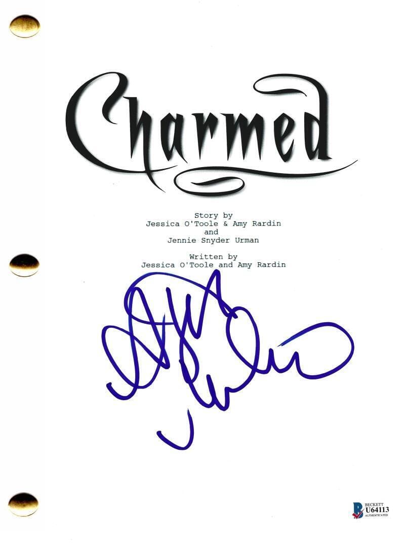 Charmed Script Alyssa Milano Signed Charmed Script - Beckett COA
