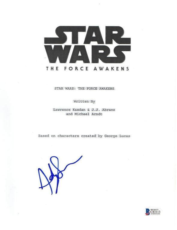 Andy Serkis Authentic Autographed 'Star Wars the Force Awakens' Script - Prime Time Signatures - TV & Film