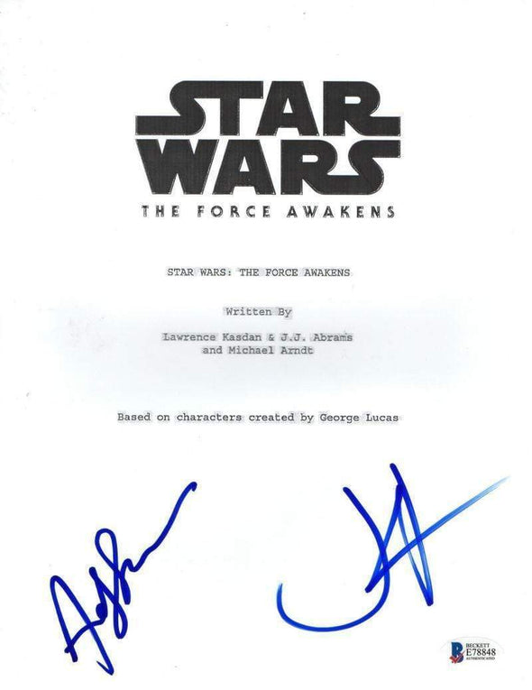 Andy Serkis, JJ Abrams Authentic Autographed 'Star Wars the Force Awakens' Script - Prime Time Signatures - TV & Film