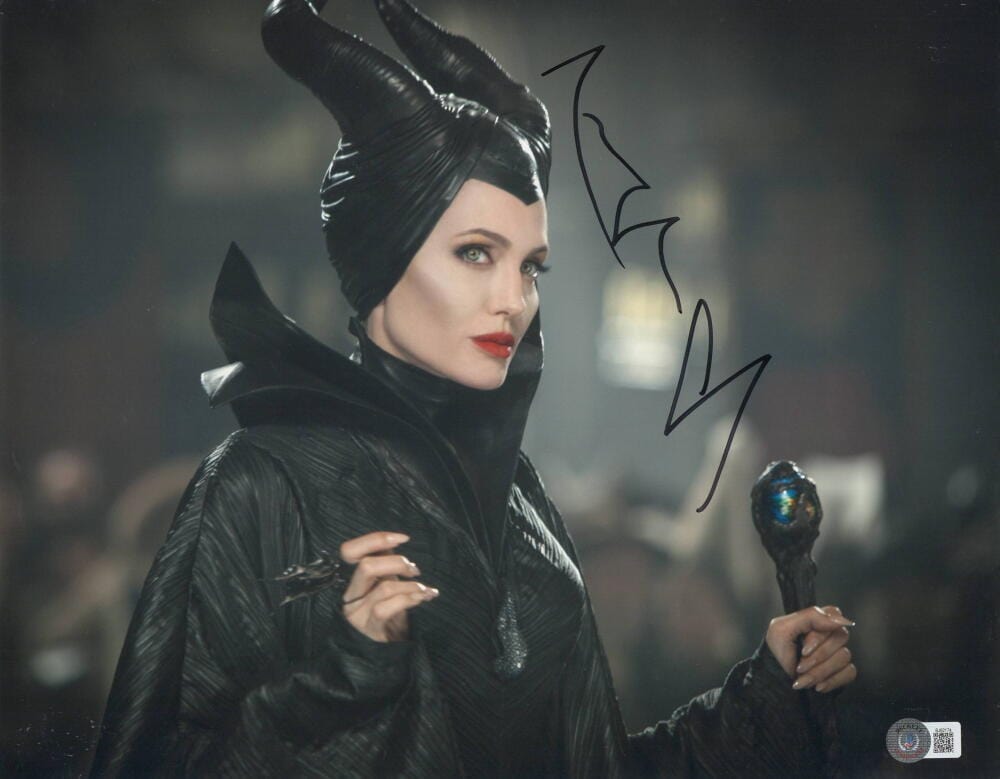 Angelina Jolie Signed 11x14 Photo from Maleficent Beckett COA - Item #3