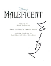 Angelina Jolie Authentic Autographed 'Maleficent' Script - Prime Time Signatures - TV & Film