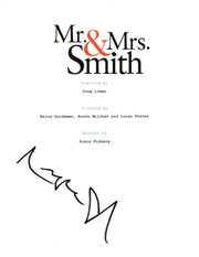 Angelina Jolie Authentic Autographed 'Mr. and Mrs. Smith' Script - Prime Time Signatures - TV & Film