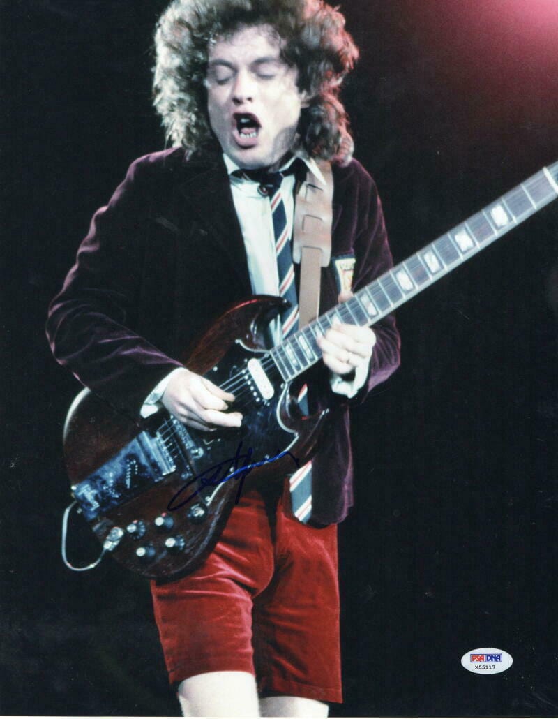 Angus Young of AC/DC Signed 11x14 Photo Certified Authentic - Item #2
