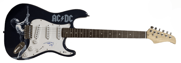 Angus Young of AC/DC Authentic Autographed Full Size Custom Electric Guitar - Prime Time Signatures - Music