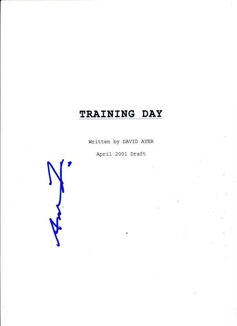 Antoine Fuqua Authentic Autographed 'Training Day' Script - Prime Time Signatures - TV & Film