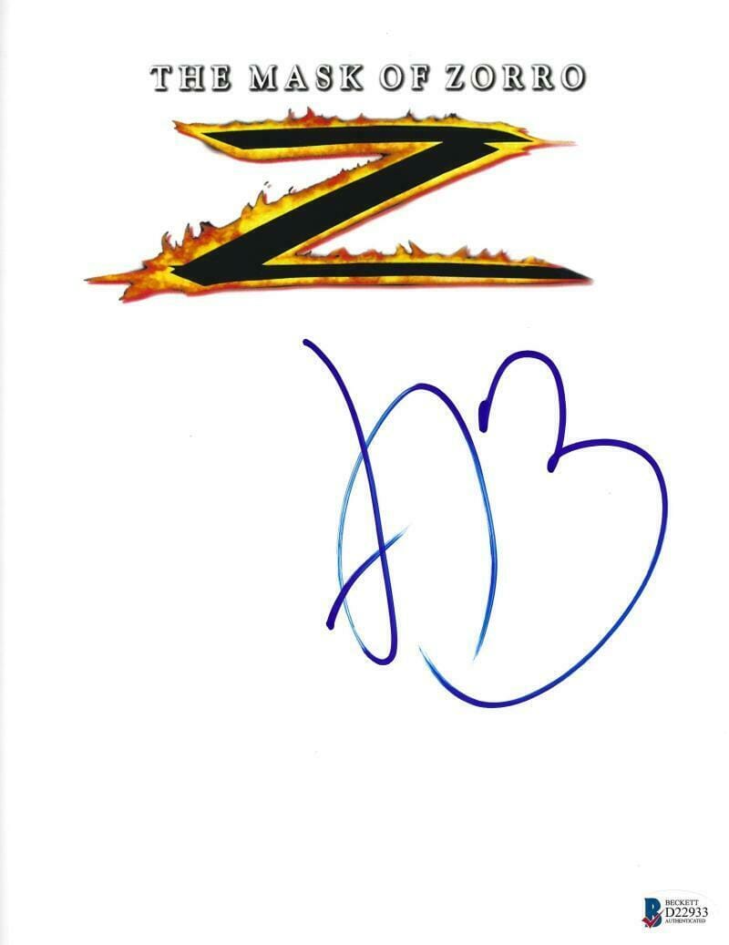 Antonio Banderas Signed Script from The Mask of Zorro Beckett COA