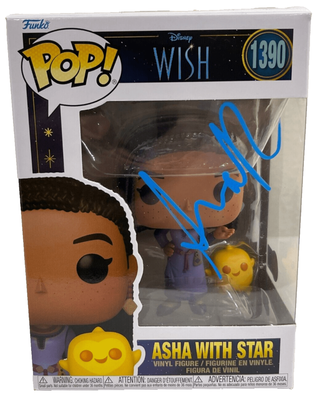 Ariana Debose Authentic Autographed Asha with Star Wish 1390 Funko Pop Figure