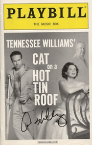 Ashley Judd Authentic Autographed Cat on a Hot Tin Roof Playbill