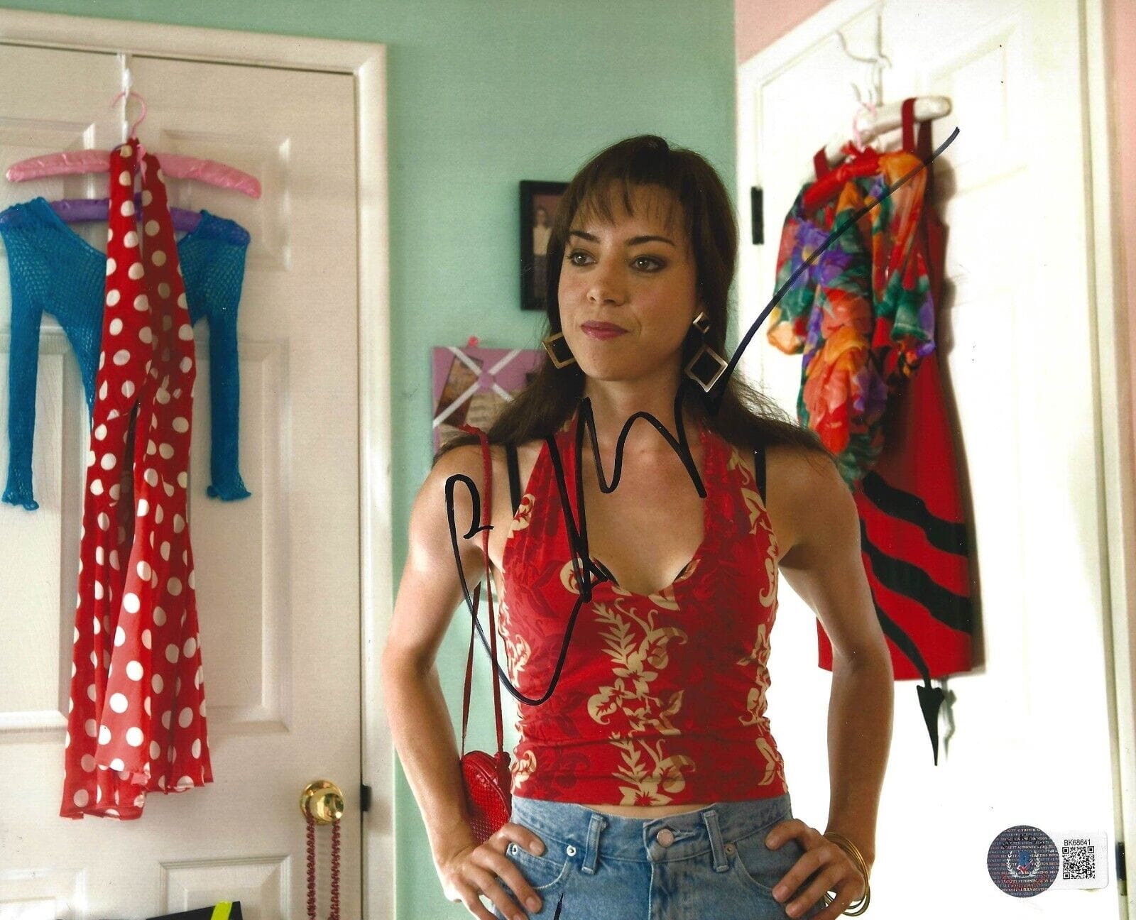 Aubrey Plaza Signed 8x10 Photo from The To Do List Beckett COA