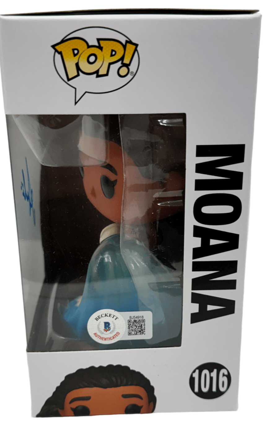 Auli'I Cravalho Signed Funko from Moana Beckett COA - Detail View