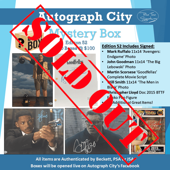 Autograph City Mystery Box: Edition 52: Sold Out - Prime Time Signatures -