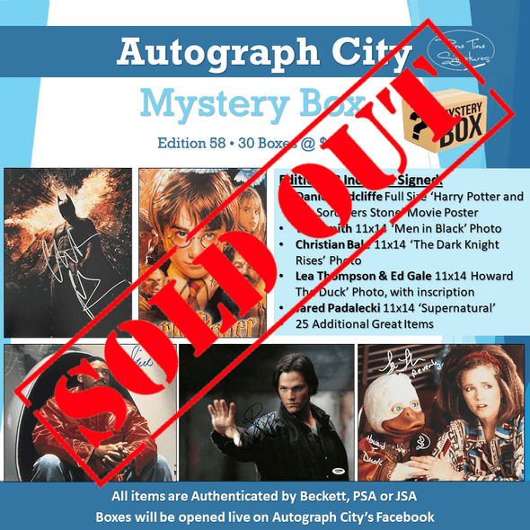 Autograph City Mystery Box: Edition 58: Sold Out - Prime Time Signatures -