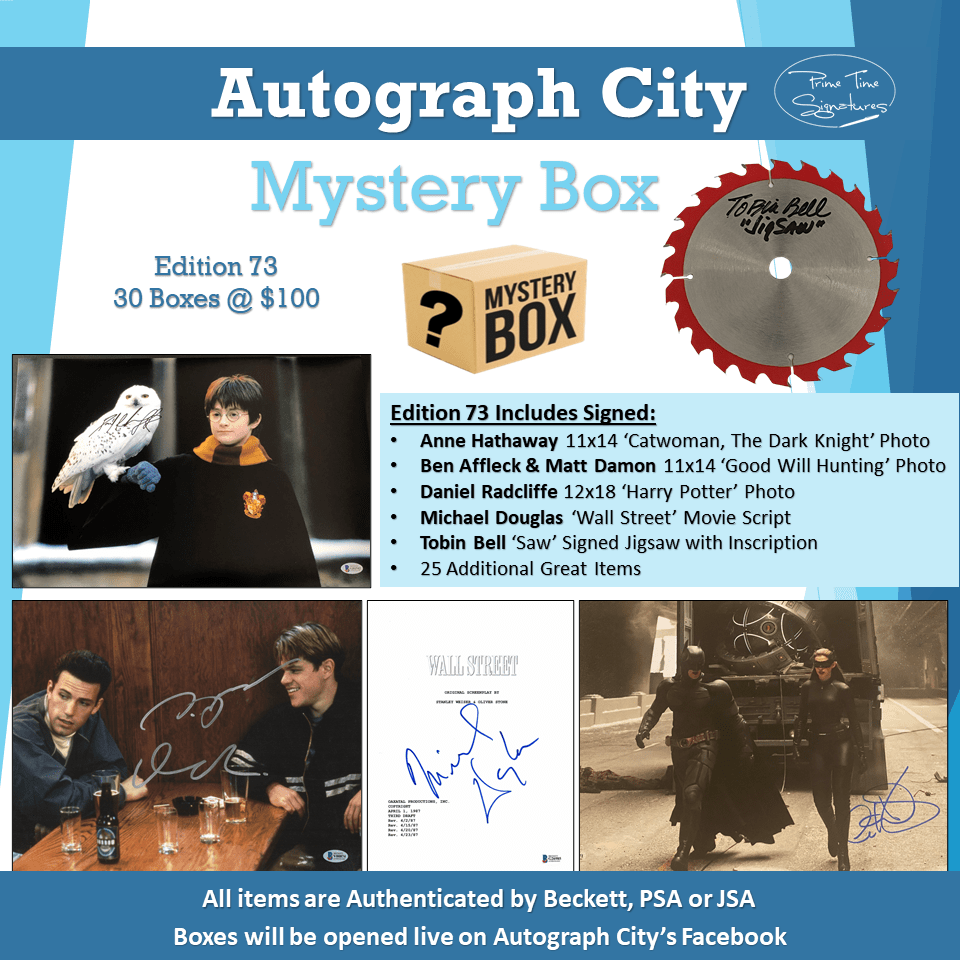 Autograph City Mystery Box: Edition 73: Sold Out - Prime Time Signatures -