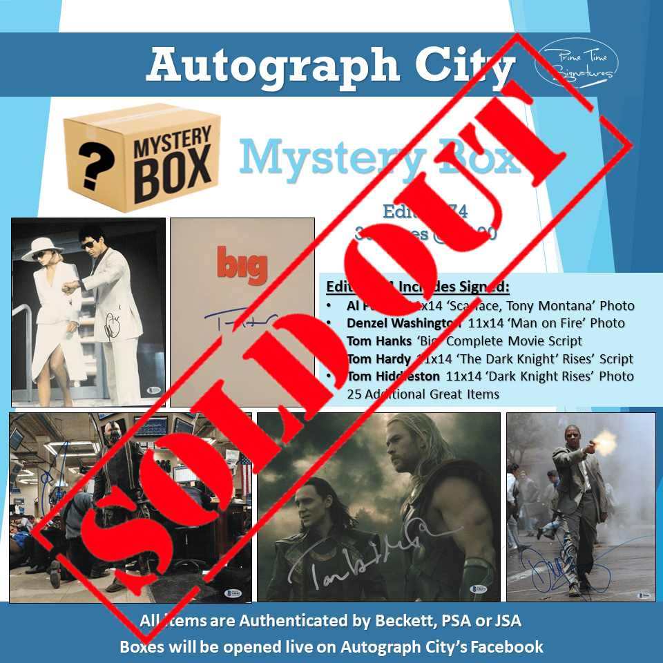 Autograph City Mystery Box: Edition 74: Sold Out - Prime Time Signatures -