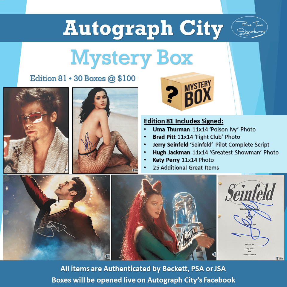 Autograph City Mystery Box: Edition 81: Sold Out - Prime Time Signatures -