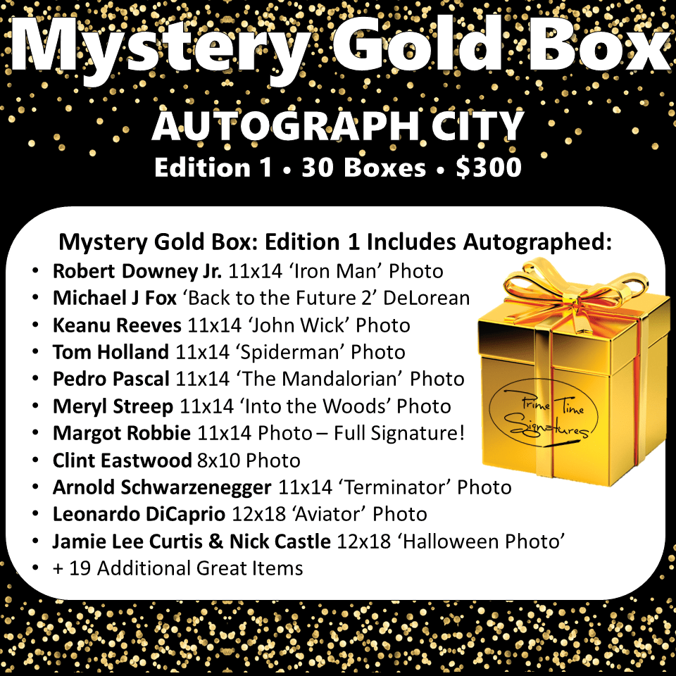 Autograph City Mystery Gold Box: Edition 1: Sold Out - Prime Time Signatures -