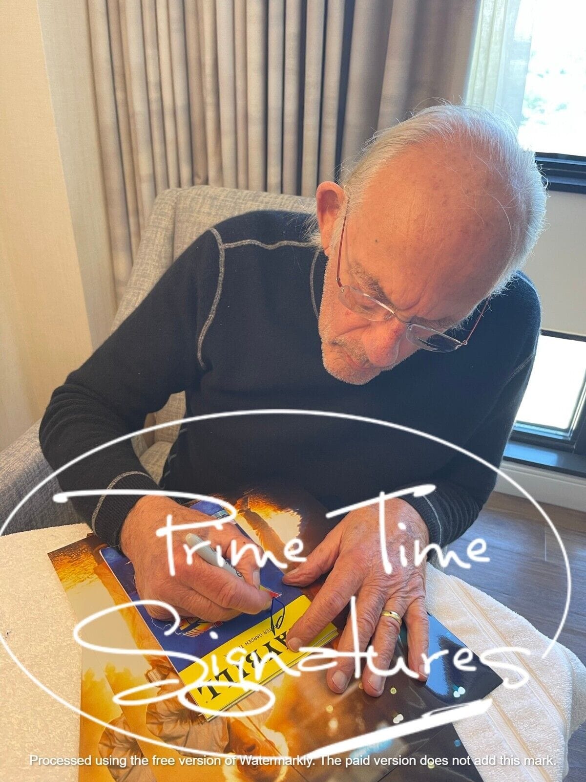 Christopher Lloyd Signed Script from Back to the Future Beckett COA - Item #1 - Detail View