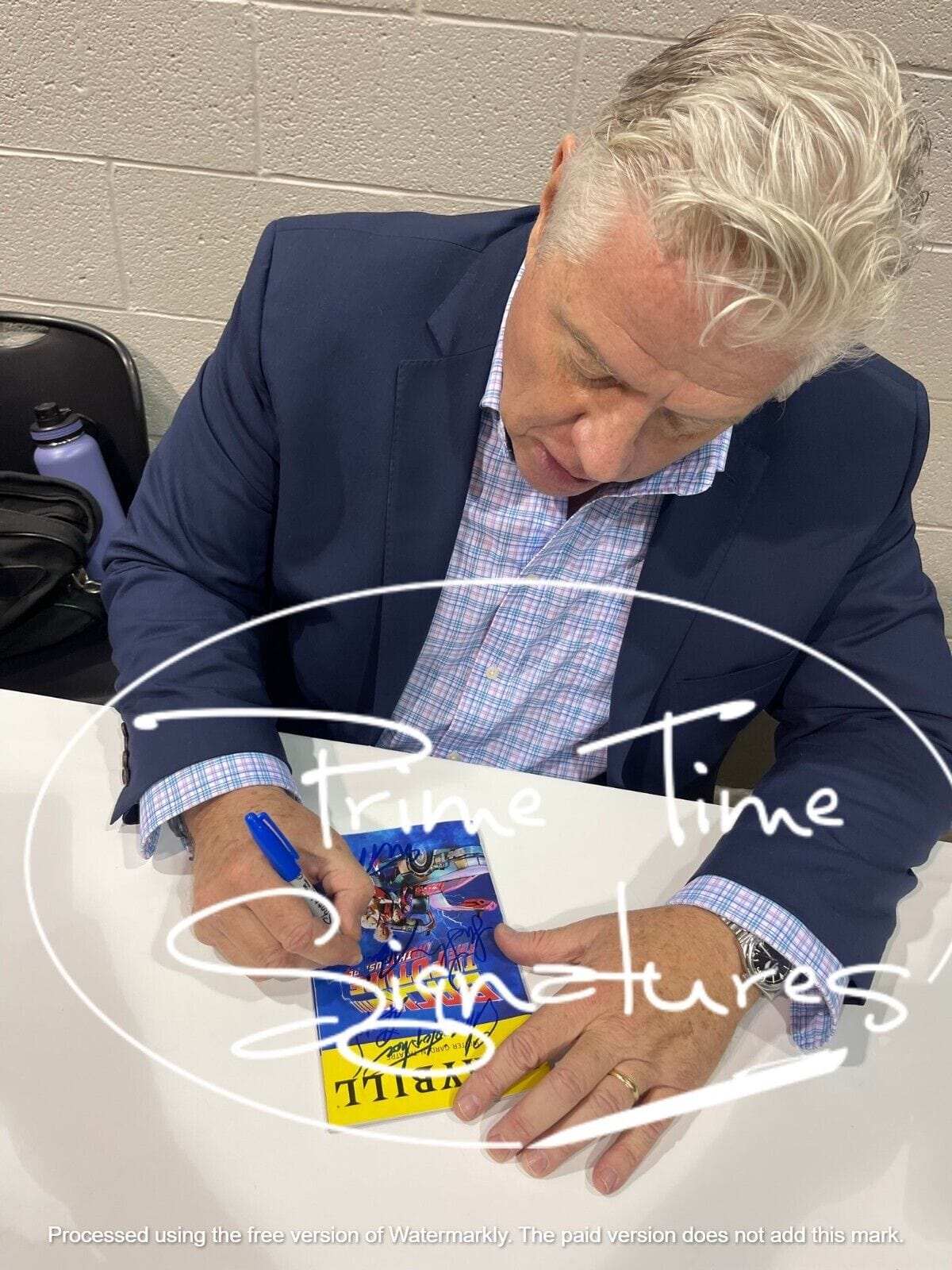 Christopher Lloyd Signed Script from Back to the Future Beckett COA - Item #1 - Alternate Angle