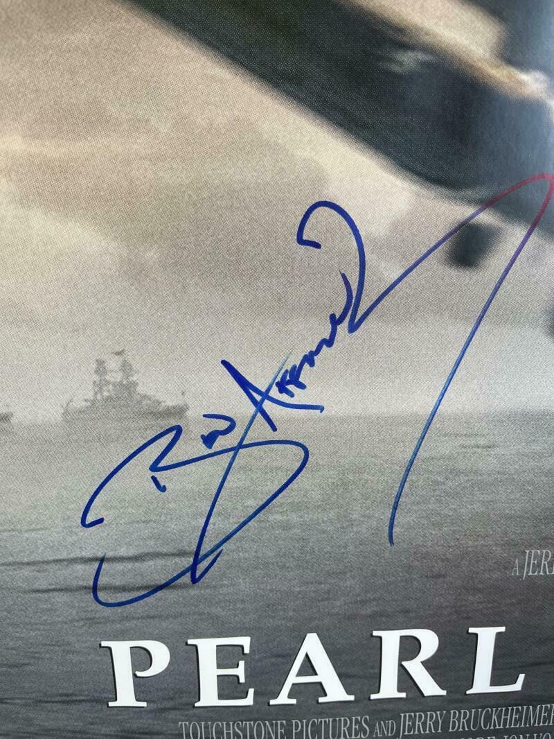 Ben Affleck Signed Poster from Pearl Harbor Beckett COA - Alternate Angle