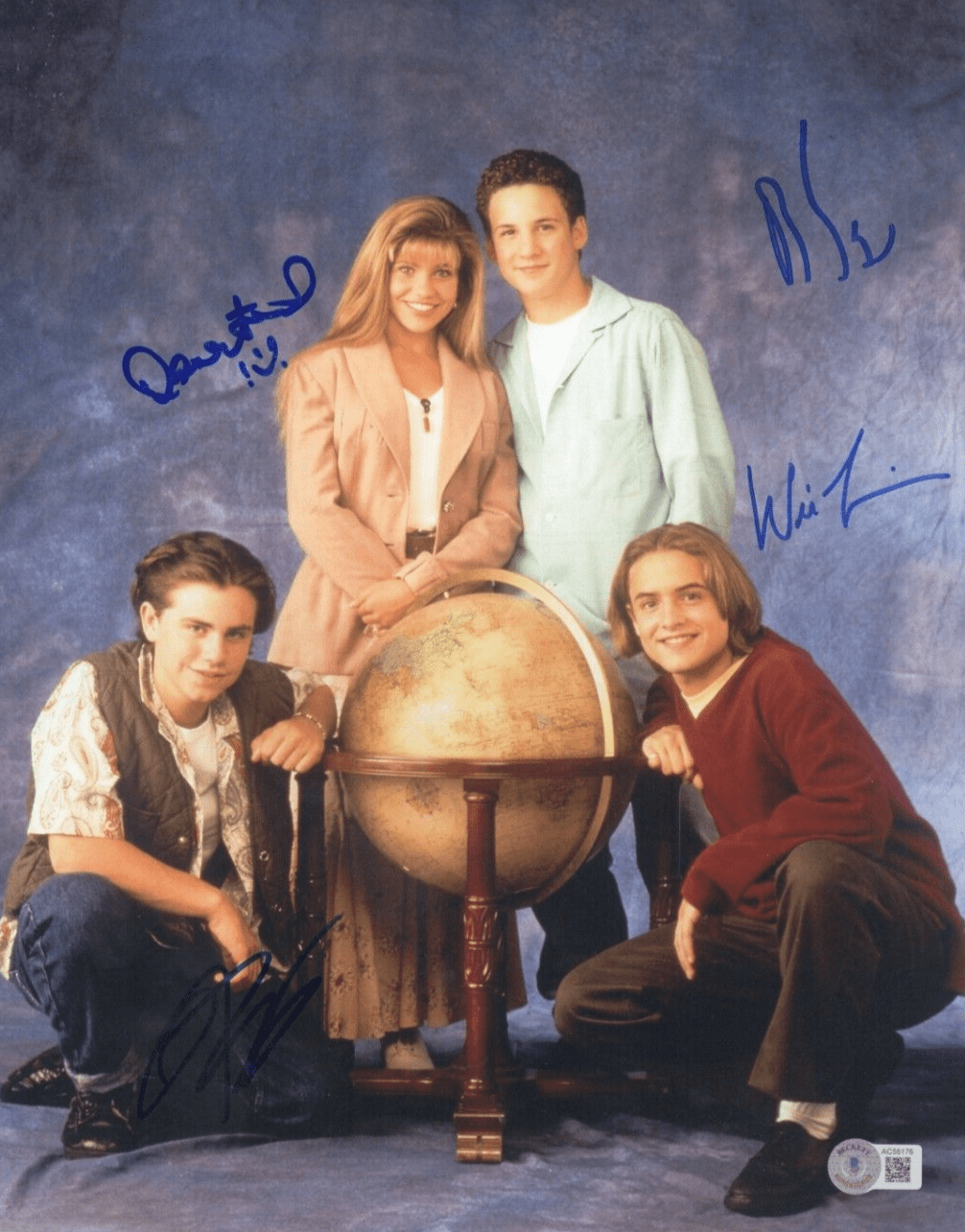 Ben Savage, Rider Strong, Danielle Fishel & Will Friedle Authentic Autographed 11x14 Photo #2