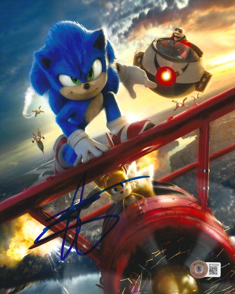 Ben Schwartz Signed 8x10 Photo from Sonic the Hedgehog Beckett COA - Item #1
