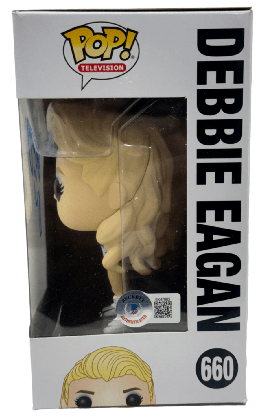 Betty Gilpin Signed Funko from Glow Beckett COA - Detail View