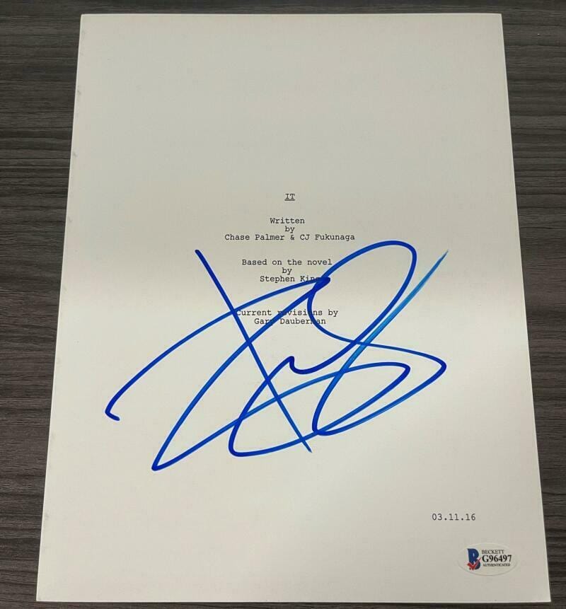 Bill Skarsgard Signed Script from IT Beckett COA