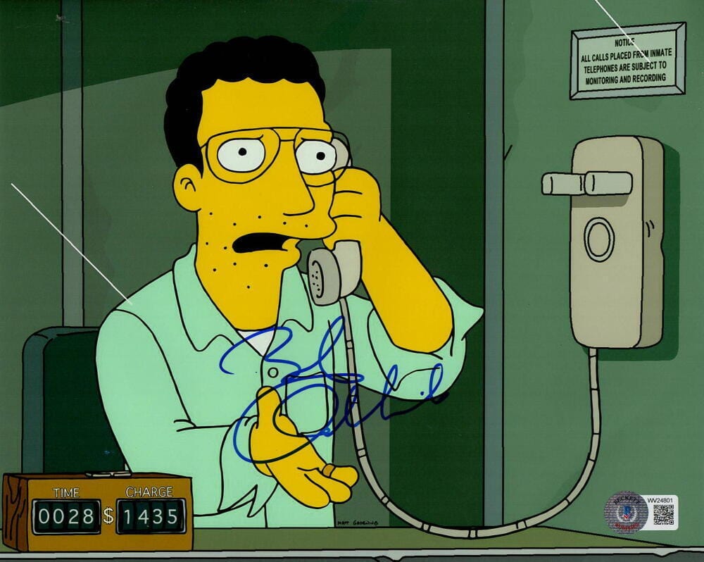 Bob Odenkirk Signed 8x10 Photo from The Simpsons Beckett COA