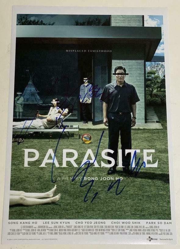 Bong Joon-Ho, Song Kang-Ho Signed 'Parasite' 12x18 Photo Poster - Prime Time Signatures - TV & Film