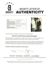 Brad Pitt Signed 11x14 Photo from Ocean's Eleven Beckett COA - Detail View