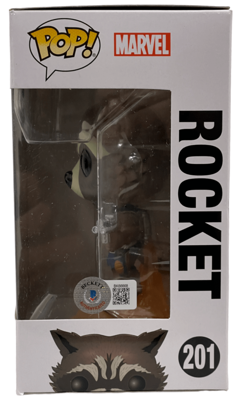 Bradley Cooper Signed Funko from Guardians of the Galaxy Beckett COA - Item #1 - Detail View