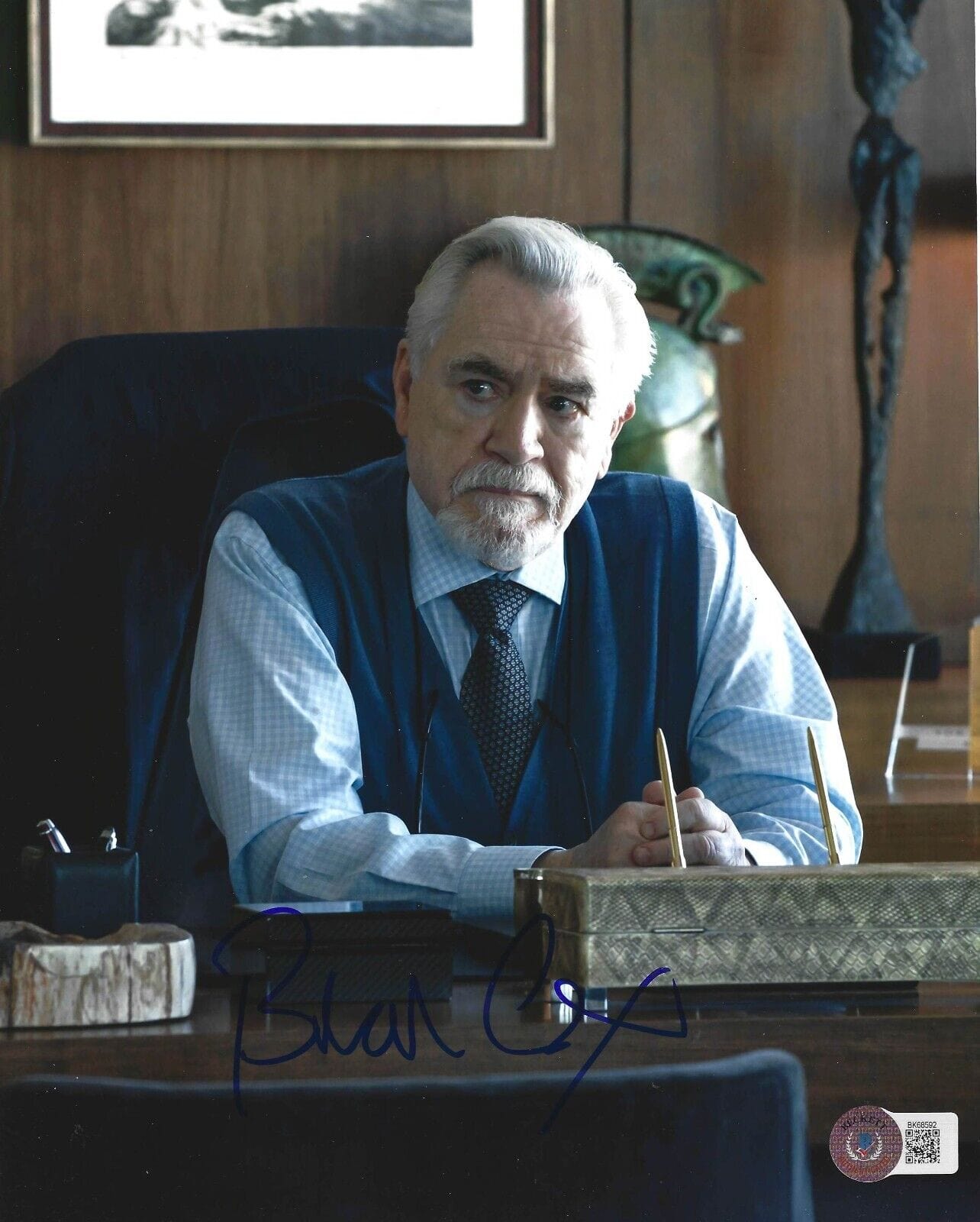 Brian Cox Signed 8x10 Photo from Succession Beckett COA - Item #1