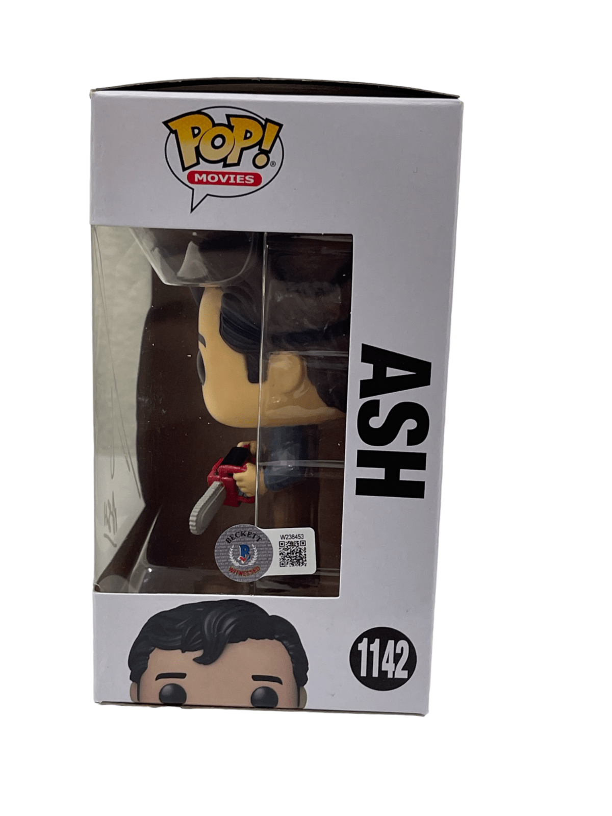 Bruce Campbell Signed Funko from Evil Dead Beckett COA - Detail View