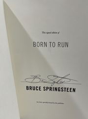 Bruce Springsteen Authentic Autographed Born to Run Hardcover Book