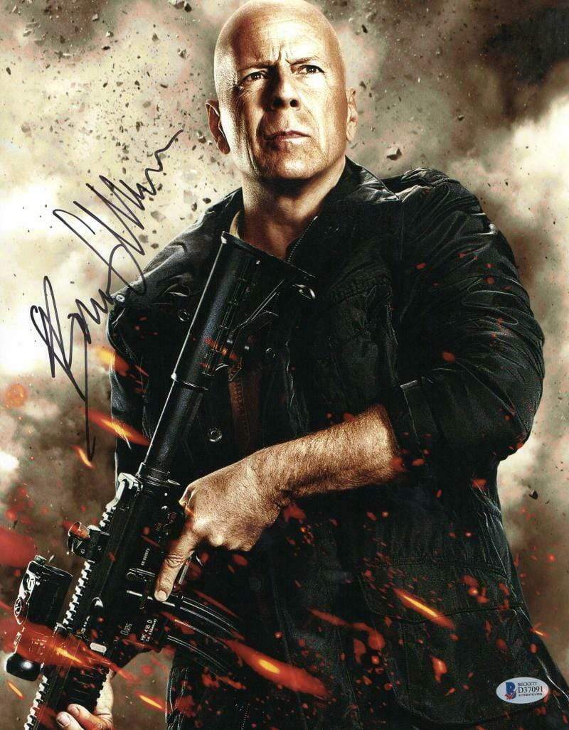 Bruce Willis Authentic Autographed 11x14 Photo – Prime Time Signatures