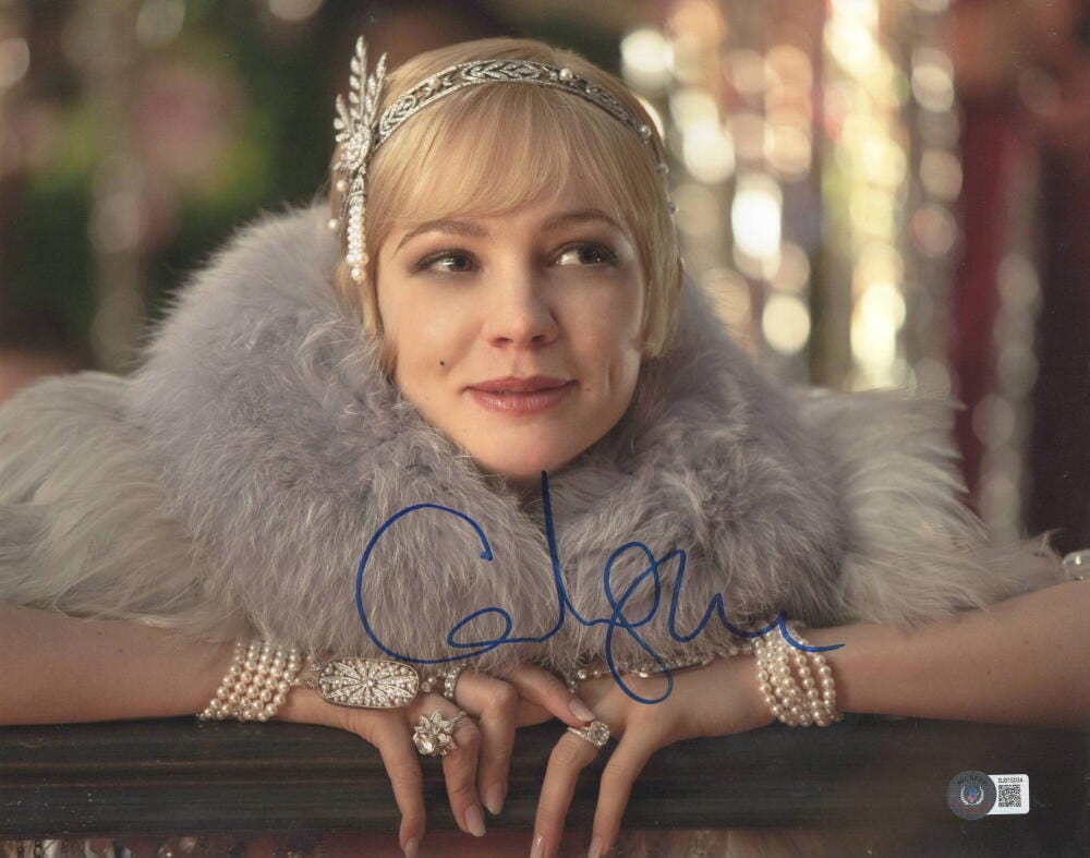 Carey Mulligan Signed 11x14 Photo from The Great Gatsby Beckett COA - Item #1