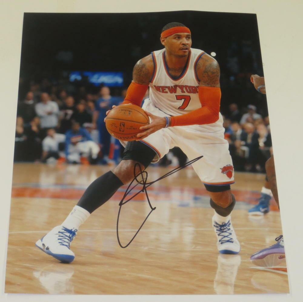 Carmelo Anthony Authentic Autographed 11x14 Photo - Prime Time Signatures - Sports