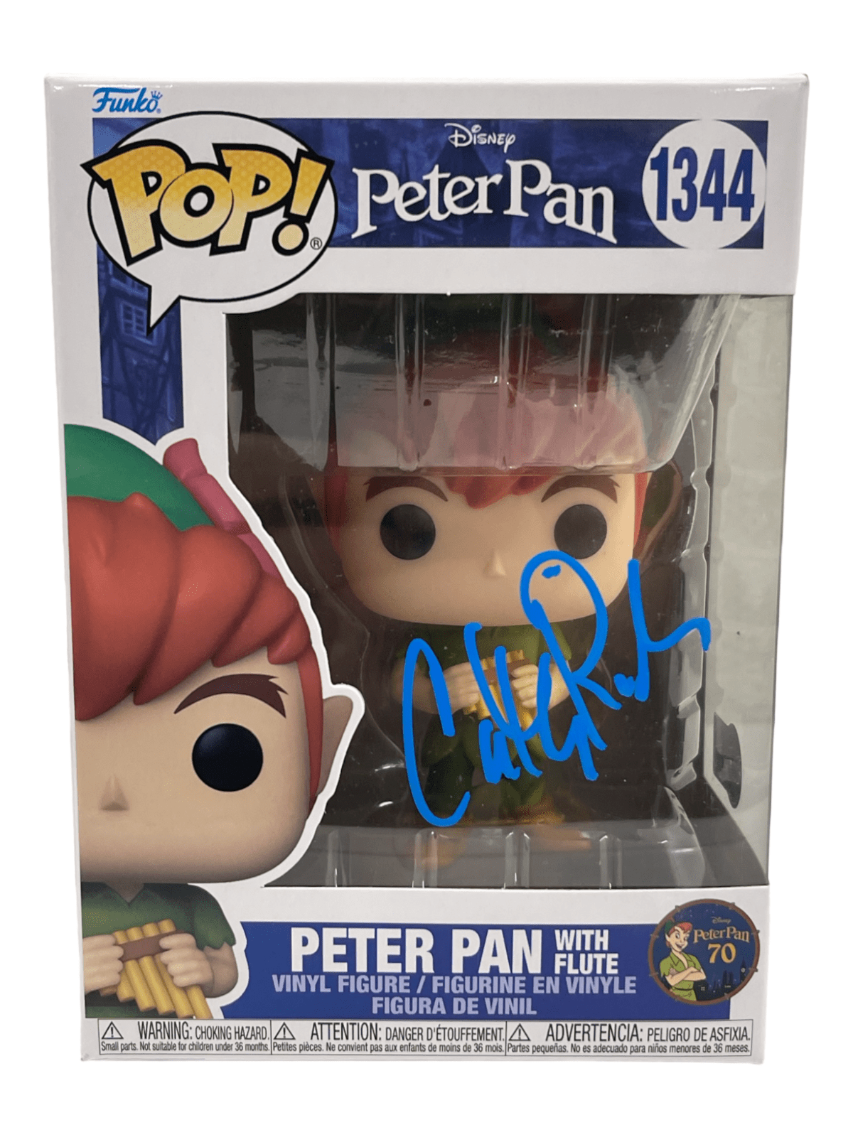 Cathy Rigby Authentic Autographed Peter Pan with Flute 1344 Funko Pop Figure