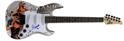 Celine Dion Signed Guitar from Titanic Beckett COA - Detail View