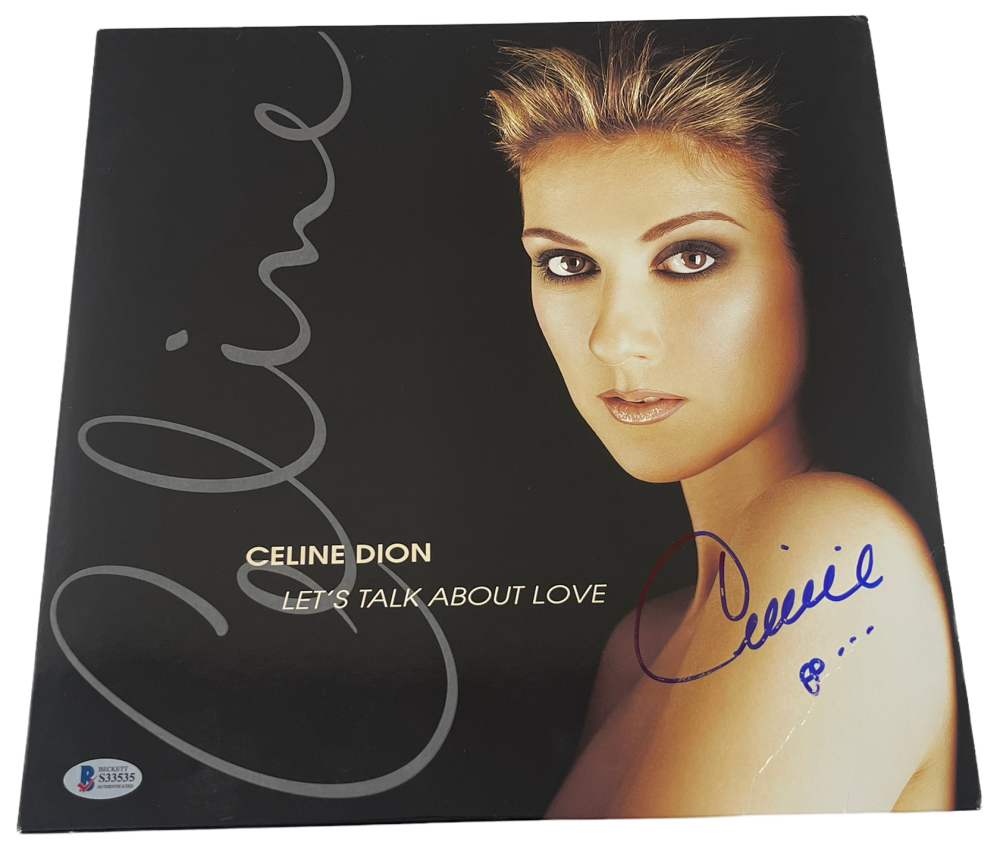 over Misforstå Mantle Celine Dion Authentic Autographed Vinyl Record – Prime Time Signatures