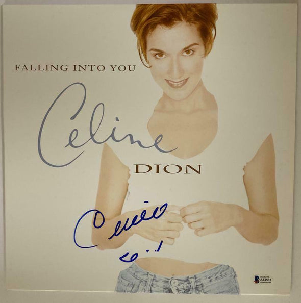 Celine Dion Authentic Autographed Vinyl Record - Prime Time Signatures - Music
