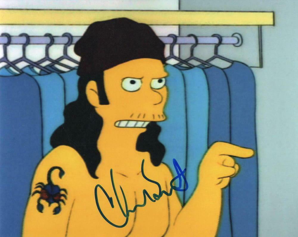 Chad Smith of Red Hot Chili Peppers Signed 8x10 Photo from The Simpsons Certified Authentic
