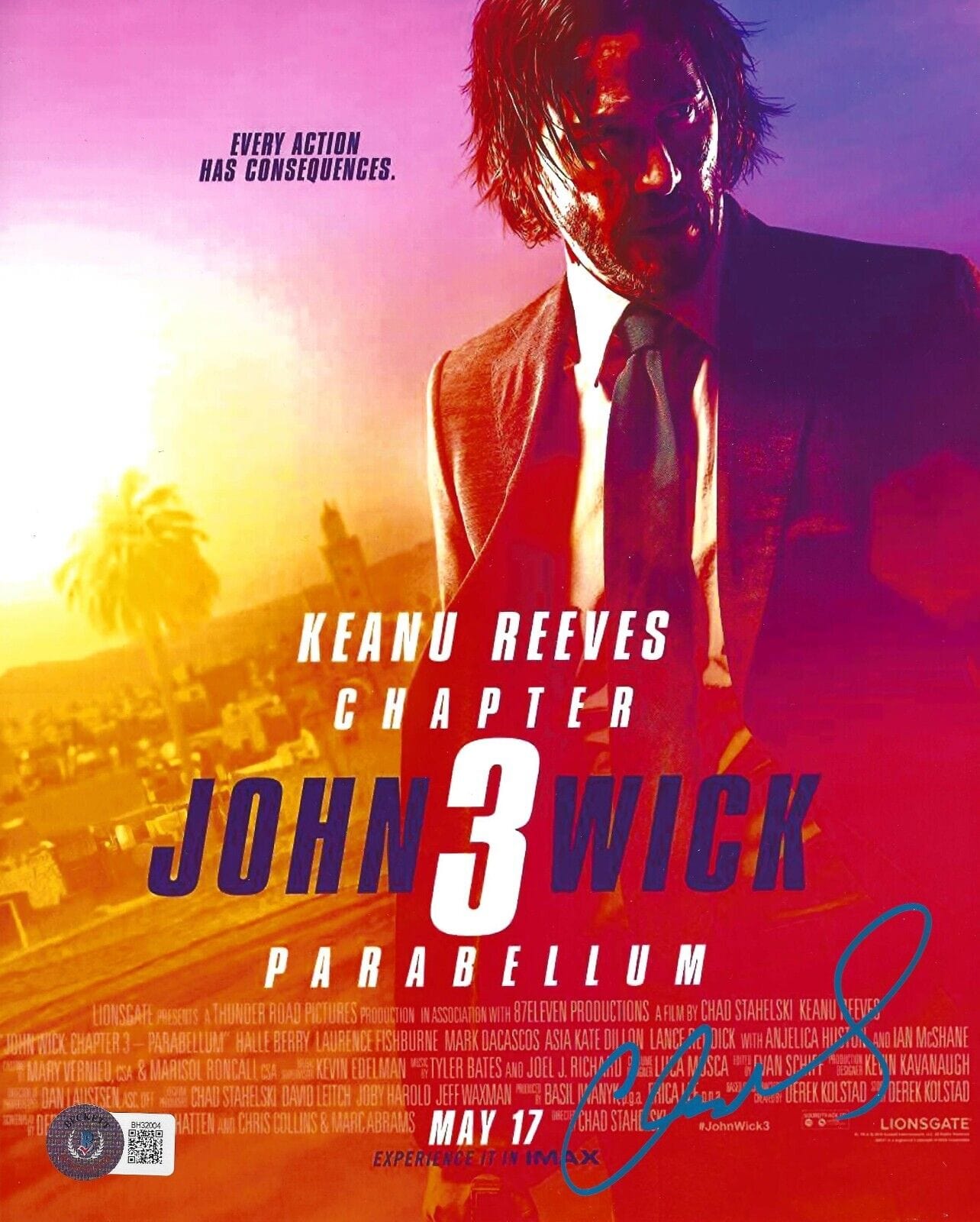 Chad Stahelski Signed 8x10 Photo from John Wick Beckett COA - Item #3