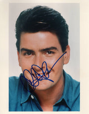 Charlie Sheen Signed 8x10 Photo Beckett COA - Item #1