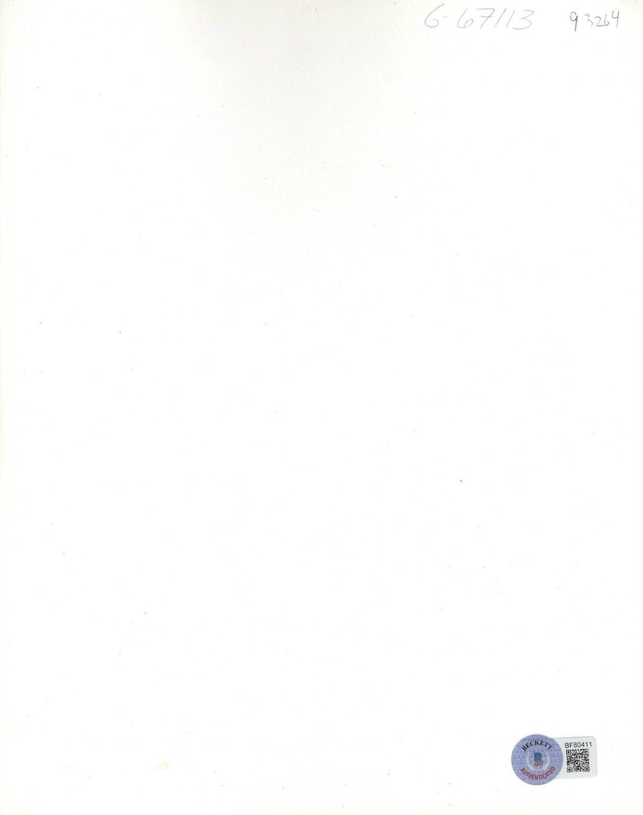 Charlie Sheen Signed 8x10 Photo Beckett COA - Item #1 - Detail View
