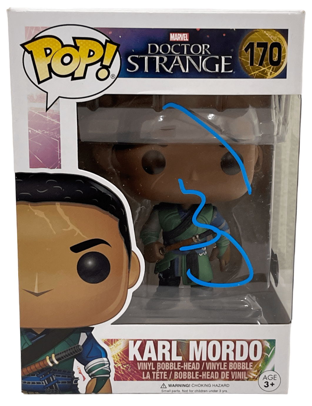 Chiwetel Ejiofor Authentic Autographed Karl Mordo Doctor Strange 170 Funko Pop Figure