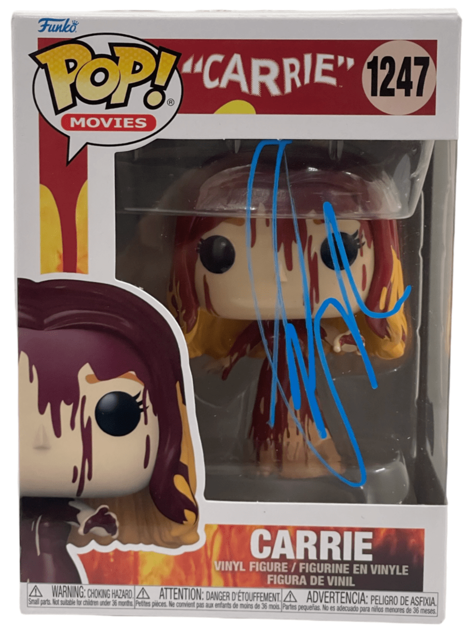 Chloe Moretz Authentic Autographed Carrie Carrie 1247 Funko Pop Figure